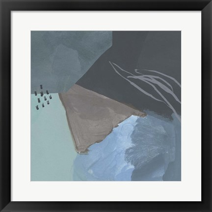 Framed Steely Abstract IV Print