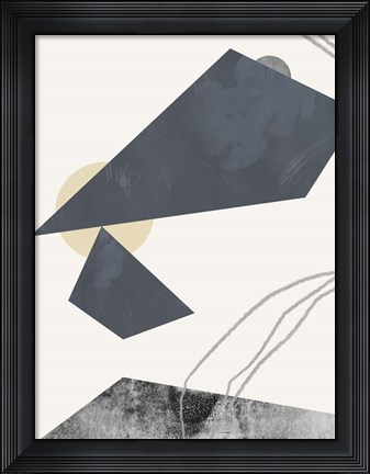 Framed Diamond Slate I Print