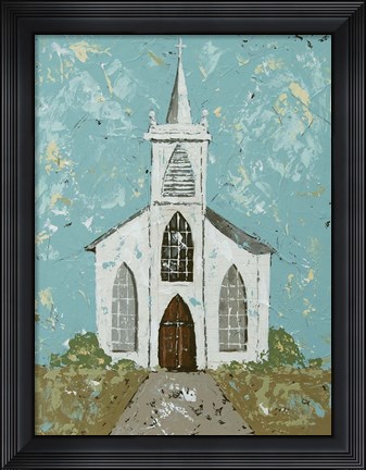 Framed Blessed I Print