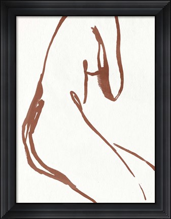 Framed Curves I Print