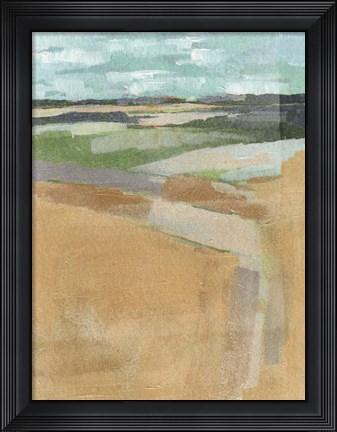 Framed Cubed Prairie I Print