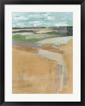 Framed Cubed Prairie I Print