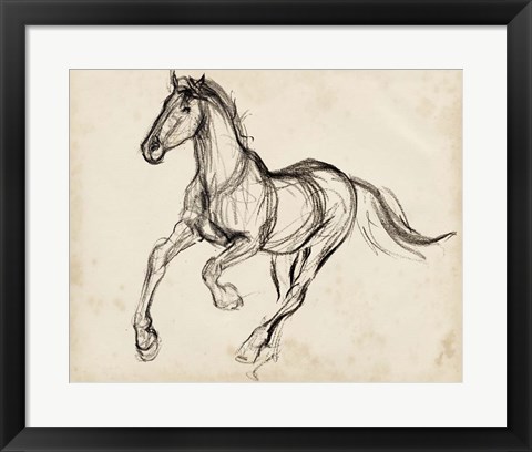 Framed Gestural Apaloosa I Print