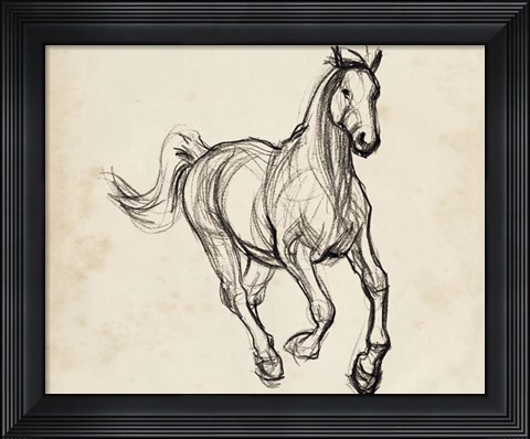 Framed Gestural Apaloosa II Print