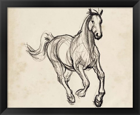 Framed Gestural Apaloosa II Print