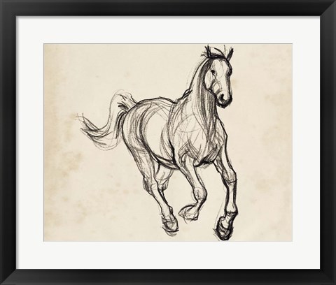 Framed Gestural Apaloosa II Print