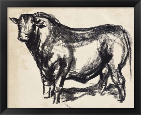 Framed Black Angus II Print