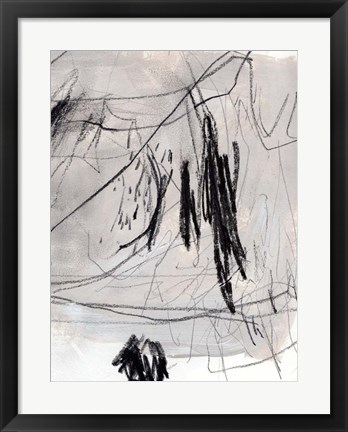 Framed Charcoal Waltz II Print