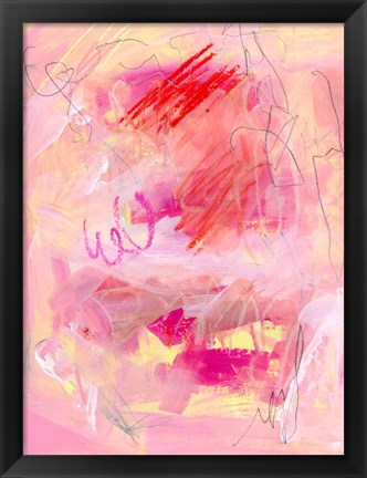 Framed Chroma Pink I Print