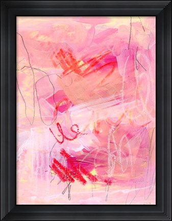 Framed Chroma Pink II Print