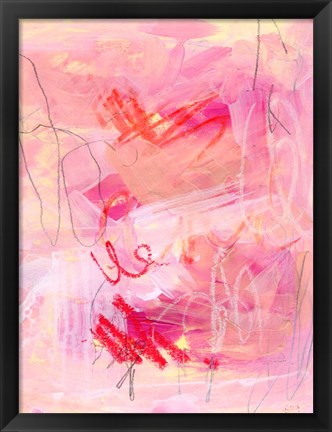 Framed Chroma Pink II Print