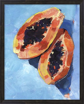 Framed Bold Papaya I Print