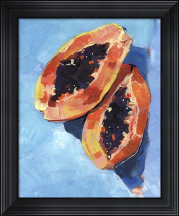 Framed Bold Papaya I Print
