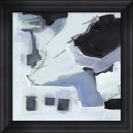 Framed Fractal Sky V Print