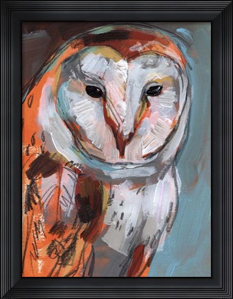 Framed Optic Owl I Print