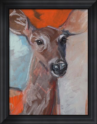Framed Doe Eyes I Print