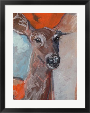 Framed Doe Eyes I Print