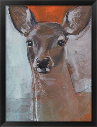 Framed Doe Eyes II Print