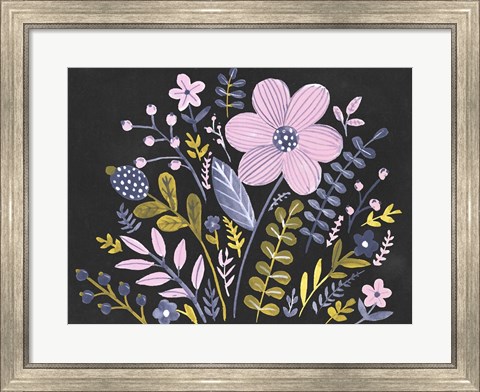 Framed Sweet Folk Florals I Print