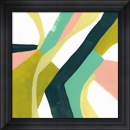 Framed Ribbon Relief I Print