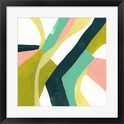 Framed Ribbon Relief I Print