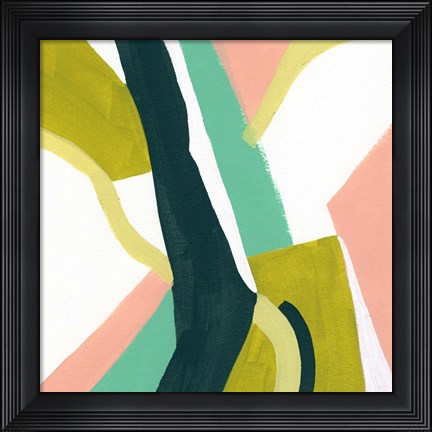 Framed Ribbon Relief II Print