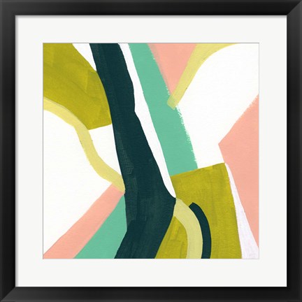 Framed Ribbon Relief II Print