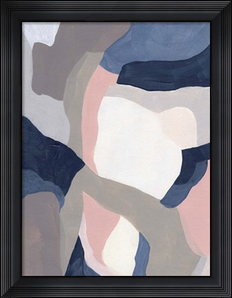 Framed Intertwined Tones I Print