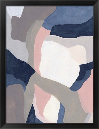 Framed Intertwined Tones I Print