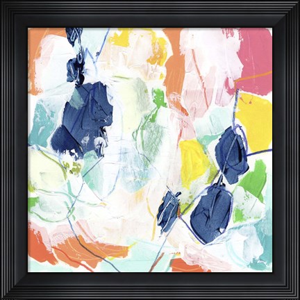 Framed Impasto Kaleidoscope II Print