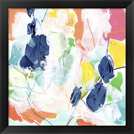 Framed Impasto Kaleidoscope II Print