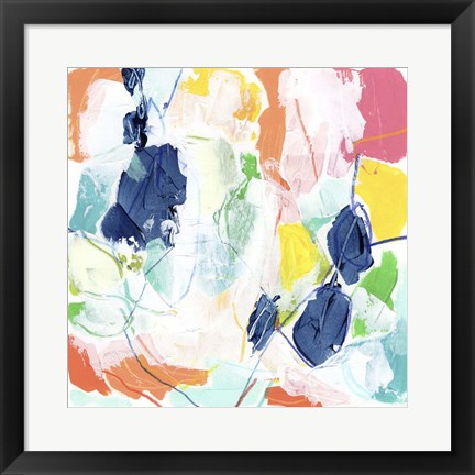 Framed Impasto Kaleidoscope II Print