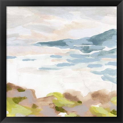 Framed Pastel Shoreline II Print