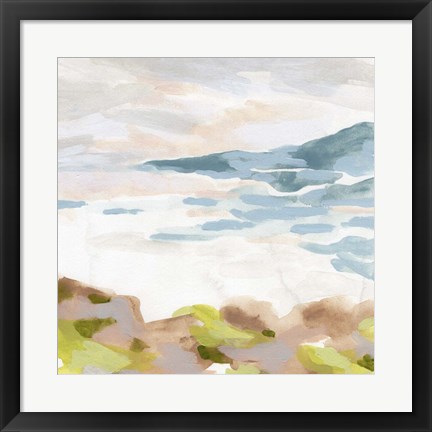 Framed Pastel Shoreline II Print