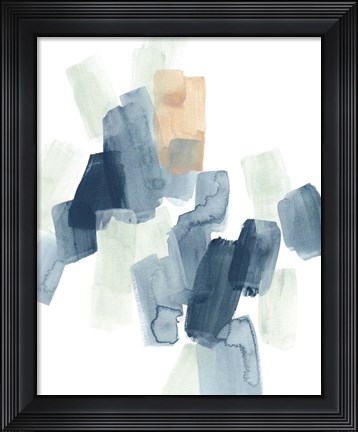 Framed Indigo Facets IV Print