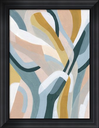 Framed Pastel Puzzle I Print