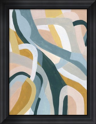 Framed Pastel Puzzle II Print