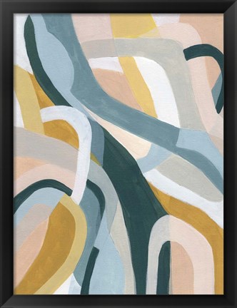 Framed Pastel Puzzle II Print