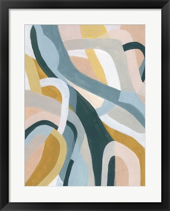 Framed Pastel Puzzle II Print