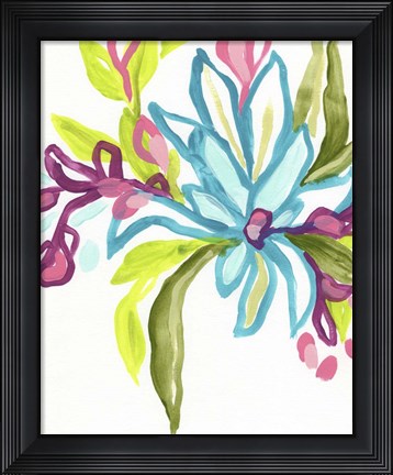 Framed Tropical Sketch II Print