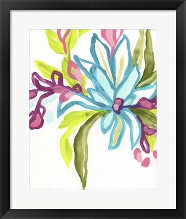 Framed Tropical Sketch II Print