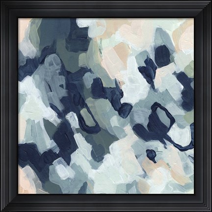 Framed Dappled Abstract I Print