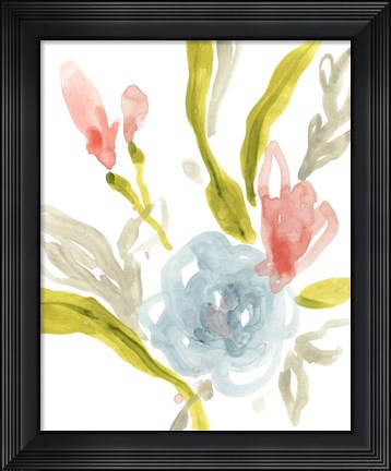 Framed Floral Sonata I Print
