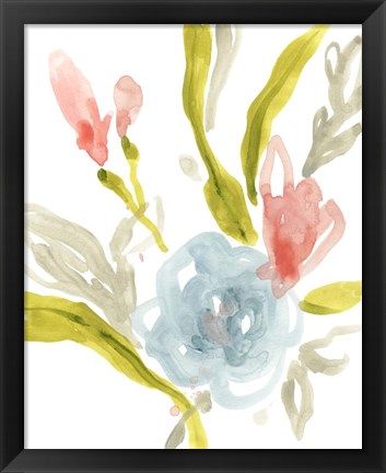 Framed Floral Sonata I Print