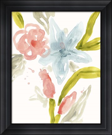 Framed Floral Sonata II Print