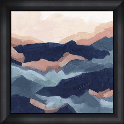 Framed Bluescape I Print