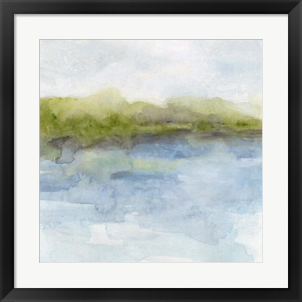 Framed Watermark Shoreline I Print