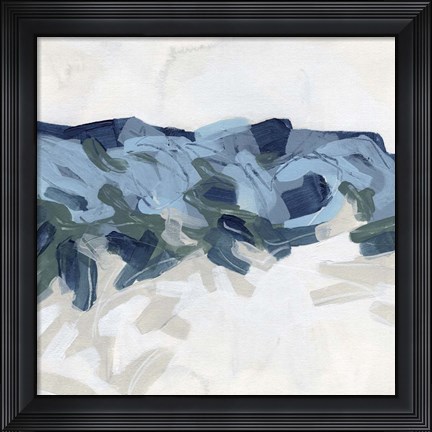 Framed Mountain Strata I Print