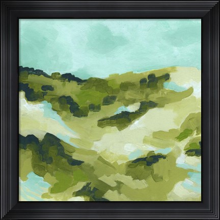 Framed Spring Hillside I Print