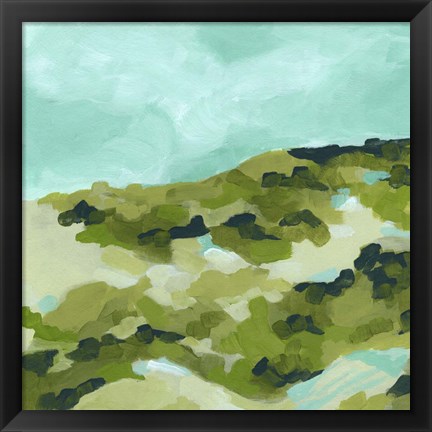 Framed Spring Hillside II Print